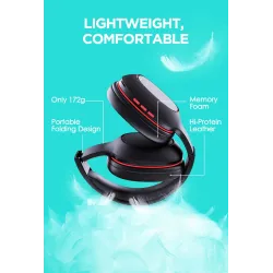 Ausdom M09 - wireless headphones - headset with microphone - foldable - Bluetooth - support TF cardEar- & Headphones