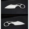 Tactical small knife - with ring - leather case - D2 steelKnives & Multitools