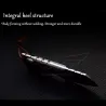 Mini foldable knife - stainless steel - wooden handle - with leather coverKnives & Multitools