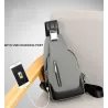 Luxurious chest / shoulder bag - backpack - USB charging port - waterproof - unisexBackpacks
