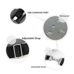 Luxurious chest / shoulder bag - backpack - USB charging port - waterproof - unisexBackpacks