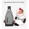 Luxurious chest / shoulder bag - backpack - USB charging port - waterproof - unisexBackpacks