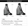 Luxurious chest / shoulder bag - backpack - USB charging port - waterproof - unisexBackpacks