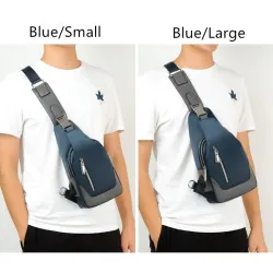 Luxurious chest / shoulder bag - backpack - USB charging port - waterproof - unisexBackpacks