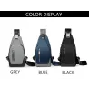 Luxurious chest / shoulder bag - backpack - USB charging port - waterproof - unisexBackpacks