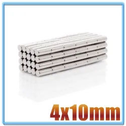 N35 - Neodym-Magnet - starker Zylinder - 4 mm * 10 mm - 20 - 500 Stück