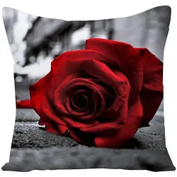 Decorative cushion cover - red roses - 45 * 45cmCushion covers