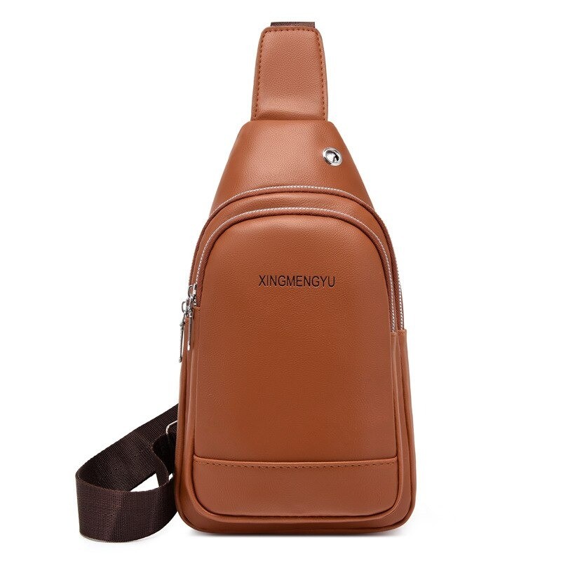 Fashionable shoulder bag - small backpack - with earphones hole - leatherBags