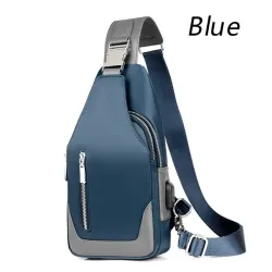 Multifunction backpack - shoulder / chest bag - USB charging port - earphones hole - waterproofBackpacks