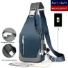 Multifunction backpack - shoulder / chest bag - USB charging port - earphones hole - waterproofBackpacks