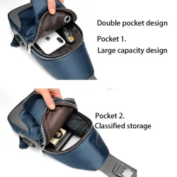 Multifunction backpack - shoulder / chest bag - USB charging port - earphones hole - waterproofBackpacks