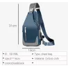 Multifunction backpack - shoulder / chest bag - USB charging port - earphones hole - waterproofBackpacks