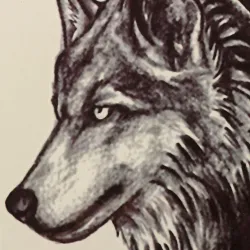 Wolf - wasserdichtes temporäres gefälschtes Tattoo