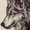 Wolf - wasserdichtes temporäres gefälschtes Tattoo