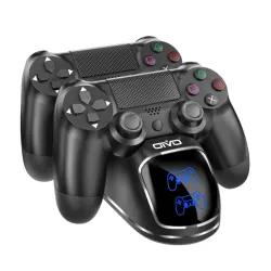 Dual-Ladegerät - Dockstation - Schnellladestation - mit LED-Anzeige - für Playstation 4 / PS4 Slim / PS4 Pro Controller