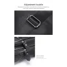 Stilvolle Brusttasche - Lederrucksack - Krokodilledermuster