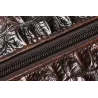 Luxuriöse Lederhandtasche - mit Schultergurt - Krokodilhautmuster - echtes Leder