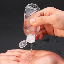 Refillable bottle - mini container - with hook - hand sanitizer / soap dispenser - 30ml / 50mlSkin