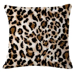 Dekorativer Kissenbezug - Leopardenmuster - 45 cm * 45 cm