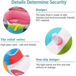 Inflatable float seat - swimming toy - car shapedSwimming