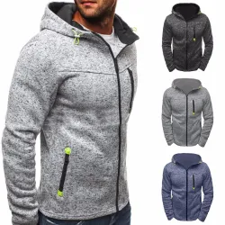 Männer Hoodie mit Reißverschluss