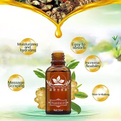 Ätherisches Ingweröl - Lymphdrainage - Massage - Anti-Aging-Serum - Gesichts-/Körperpflege - 30 ml