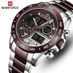NAVIFORCE - Luxus-Quarzuhr - Edelstahl - wasserdicht