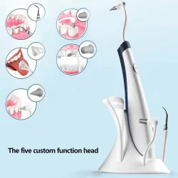Universal electric teeth cleaner - ultrasonic dental scaler - stain remover - whitening - 5 in 1 setTeeth Whitening