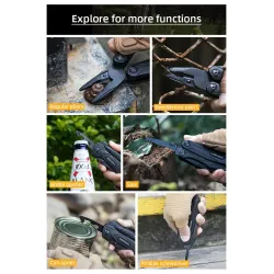 Roxon CM1349 - 14 in 1 multitool - folding plier - multipurpose knife - survival toolKnives & Multitools