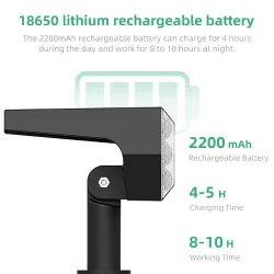 Solarbetriebene Leuchten - Landschaftsstrahler - 3 Beleuchtungsmodi - 92 LED - IP67 wasserdicht