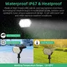 Solarbetriebene Leuchten - Landschaftsstrahler - 3 Beleuchtungsmodi - 92 LED - IP67 wasserdicht