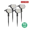 Solarbetriebene Leuchten - Landschaftsstrahler - 3 Beleuchtungsmodi - 92 LED - IP67 wasserdicht