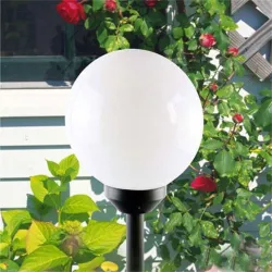 Garten Solarleuchte – Erdstab – runde Kugel – LED – wasserdicht – 4 Stück