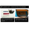 Klassische quadratische Sonnenbrille – polarisiert – flexibles Gummi – Unisex