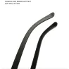 Klassische quadratische Sonnenbrille – polarisiert – flexibles Gummi – Unisex