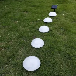 Garden solar light - half globe shaped - 5 LED - waterproof - ground mountedSolar lighting
