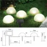 Garten-Solarleuchte - Halbkugelform - 5 LED - wasserdicht - Bodenmontage
