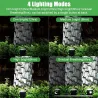 Solarbetriebenes Licht - Landschaftsstrahler - 4 Beleuchtungsmodi - 108 LED - IP65 wasserdicht