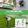 Solarbetriebenes Licht - Landschaftsstrahler - 4 Beleuchtungsmodi - 108 LED - IP65 wasserdicht