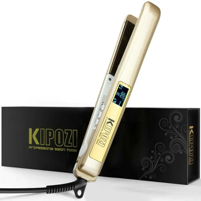 2 in 1 professional hair straightener - curler - titanium - LCD digital displayHair straighteners
