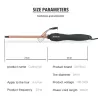 Professioneller Lockenwickler - Keramikkegel - 9 mm - 13 mm