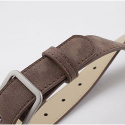 Klassischer Ledergürtel - mit Metallschnalle
