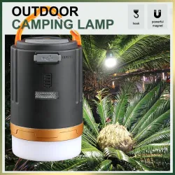 Multifunktionales Campinglicht - wasserdichte Lampe - Laterne - mit Fernbedienung - LED - USB - wiederaufladbar