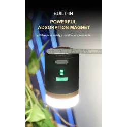 Multifunktionales Campinglicht - wasserdichte Lampe - Laterne - mit Fernbedienung - LED - USB - wiederaufladbar
