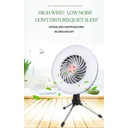 Camping fan with light - portable lamp - LED - USBOutdoor & Camping
