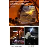 Campingventilator mit Licht - tragbare Lampe - LED - USB