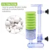 Aquarienluftpumpe - biochemischer Filter - doppelter Schaumschwamm - ultraleise