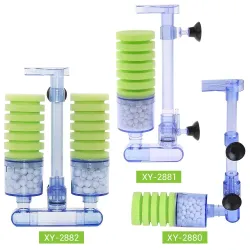Aquarienluftpumpe - biochemischer Filter - doppelter Schaumschwamm - ultraleise