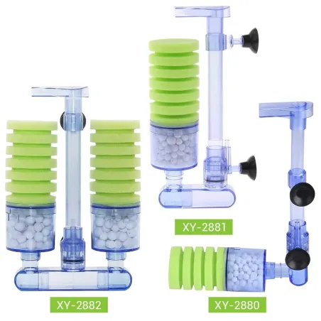 Aquarienluftpumpe - biochemischer Filter - doppelter Schaumschwamm - ultraleise