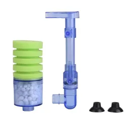 Aquarienluftpumpe - biochemischer Filter - doppelter Schaumschwamm - ultraleise